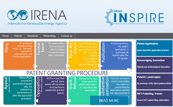 Nasce-il-database-INSPIRE-irena-epo-iec-piattaforma-brevetti-energie-green